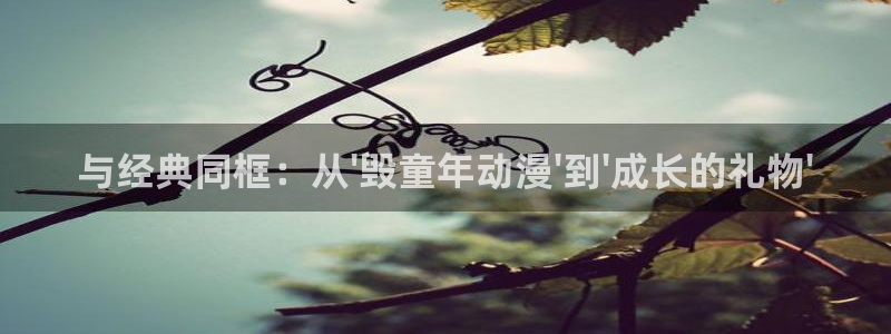 age动漫：与经典同框：从\'毁童年动漫\'到\'成长的礼物\'